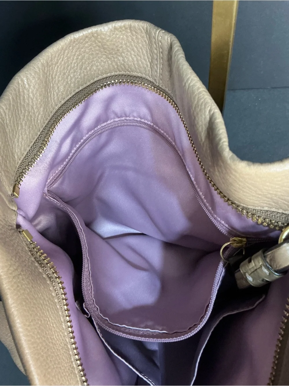 Vintage Y2K Coach Brooke Pebble Leather Hobo Shoulder Bag